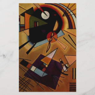 Kandinsky Black Violet Stationery