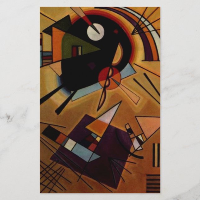 Kandinsky Black Violet Stationery (Front)