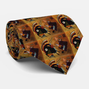 Kandinsky Black Violet Tie