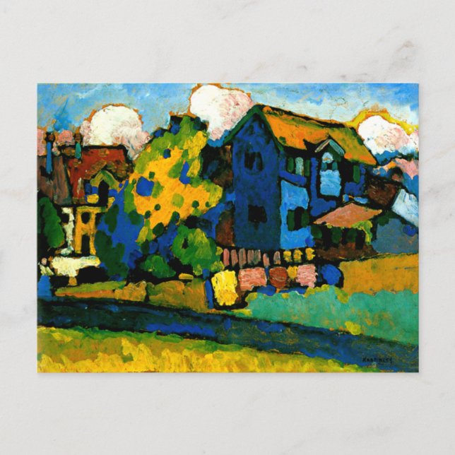 Kandinsky - Blaues Haus Klein Postcard (Front)