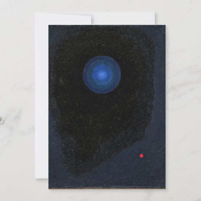 Kandinsky - Blue, abstract art Card (Front)