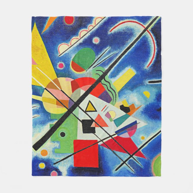 Kandinsky - Blue Painting, Fleece Blanket (Front)