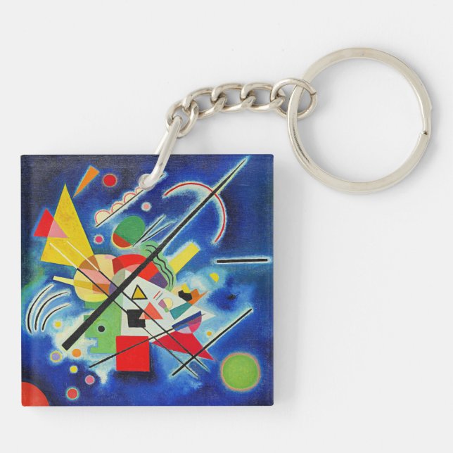 Kandinsky - Blue Painting, Key Ring (Back)