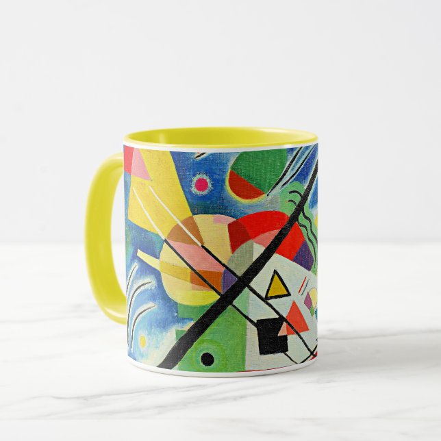 Kandinsky - Blue Painting Mug (Front Left)