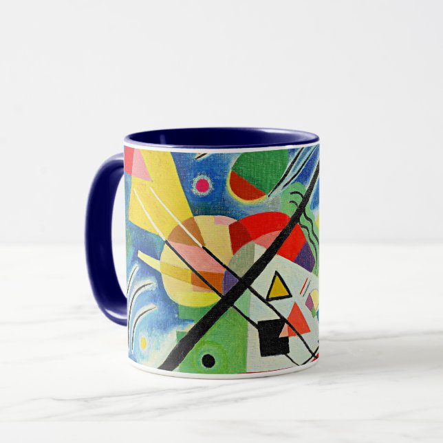 Kandinsky - Blue Painting Mug (Front Left)