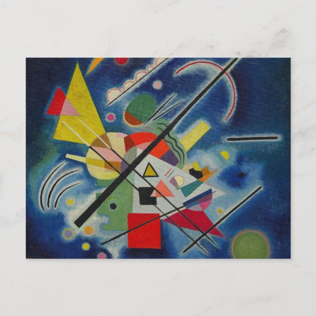 Kandinsky - Blue Painting Postcard (Front)