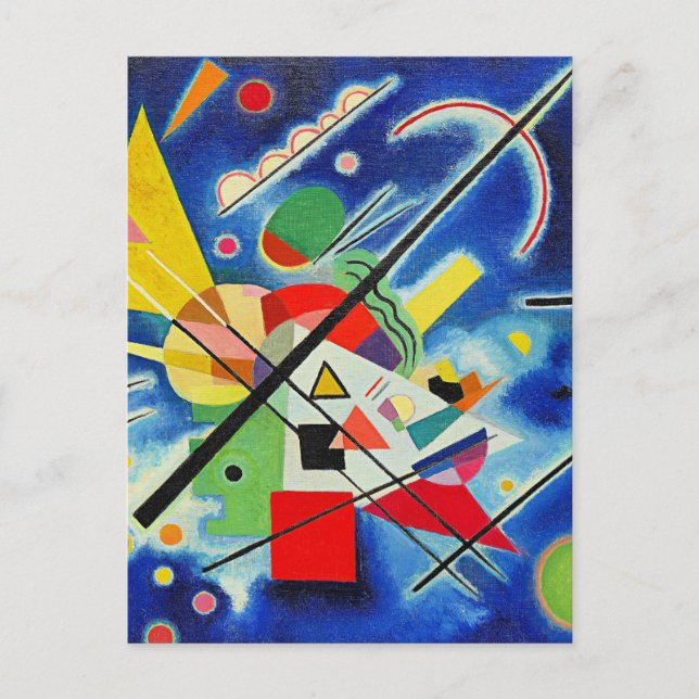 Kandinsky - Blue Painting Postcard (Front)