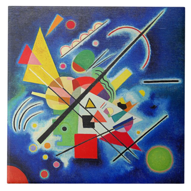 Kandinsky - Blue Painting Tile (Front)