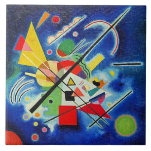 Kandinsky - Blue Painting Tile