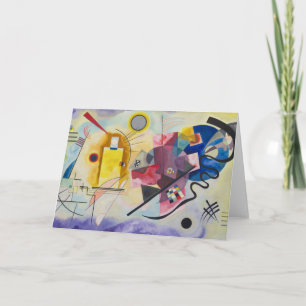 Kandinsky - Blue Red Yellow Card