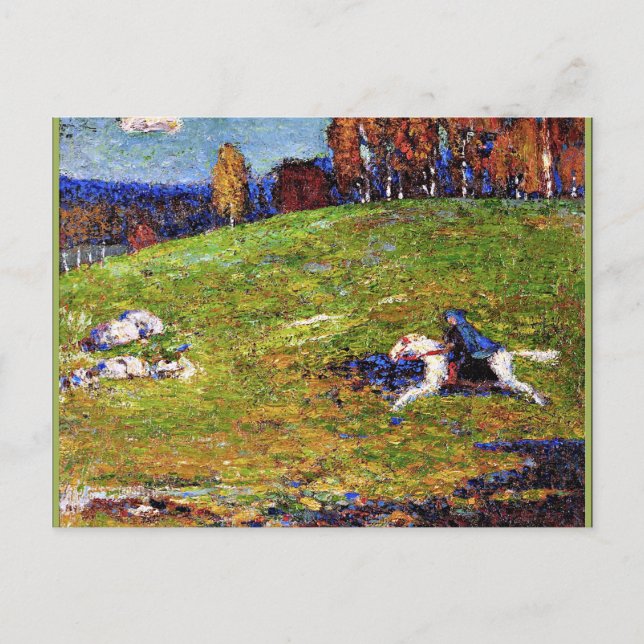 Kandinsky - Blue Rider, landscape painting Postcard (Front)
