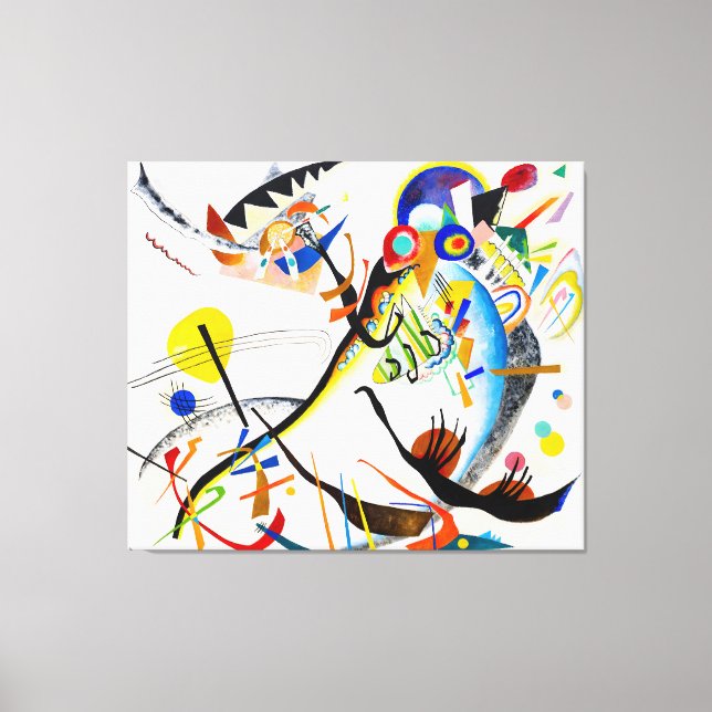 KANDINSKY - BLUE SEGMENT - 1921 - Bauhaus - Canvas Print (Front)