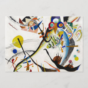 Kandinsky Blue Segment Invitations