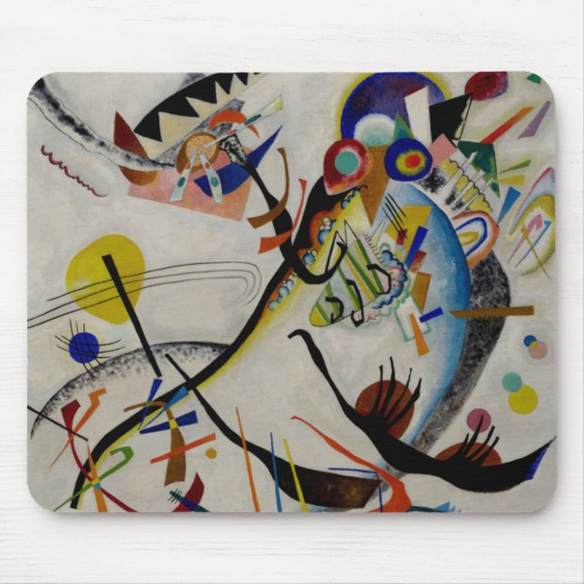 Kandinsky Blue Segment Mouse Mat (Front)