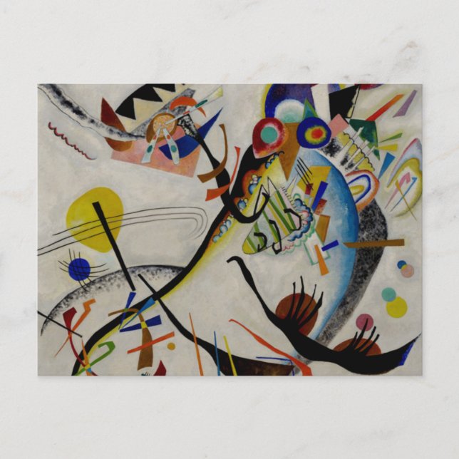 Kandinsky Blue Segment Postcard (Front)