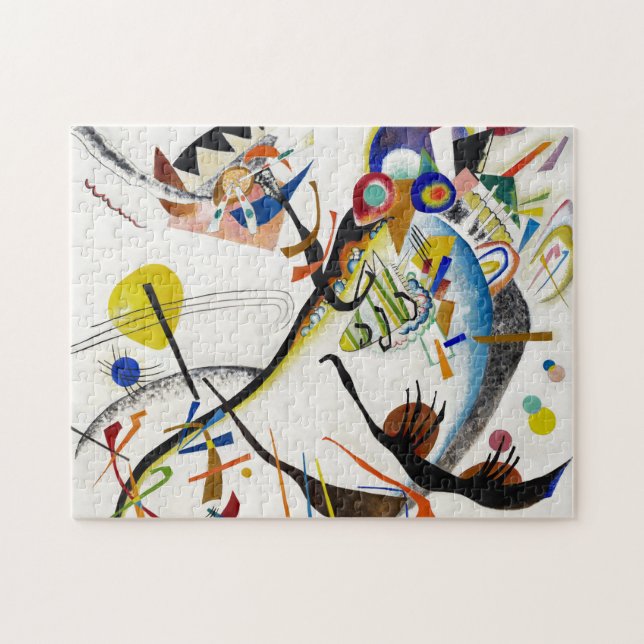 Kandinsky Blue Segment Puzzle (Horizontal)