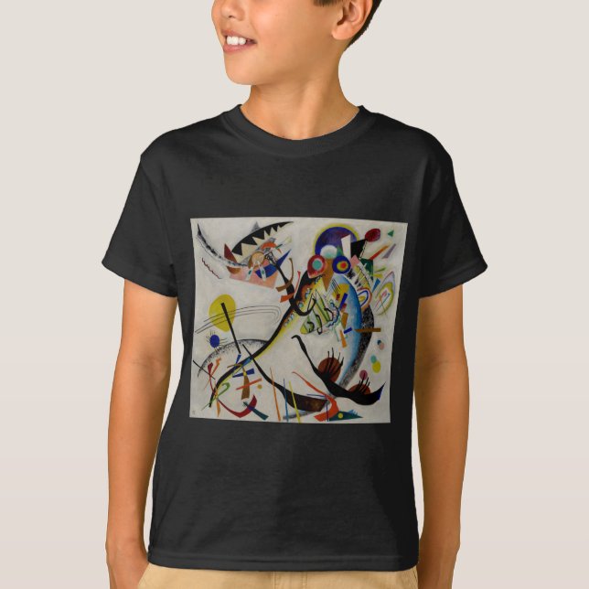 Kandinsky Blue Segment T-Shirt (Front)