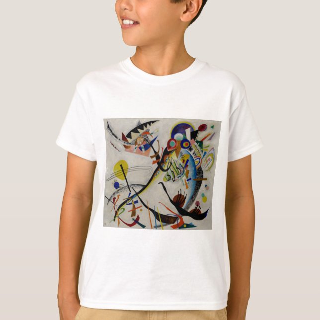 Kandinsky Blue Segment T-Shirt (Front)