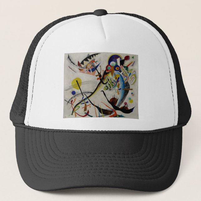 Kandinsky Blue Segment Trucker Hat (Front)