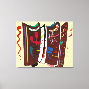 KANDINSKY - BROWN WITH SUPPLEMENT - 1935 - CANVAS PRINT