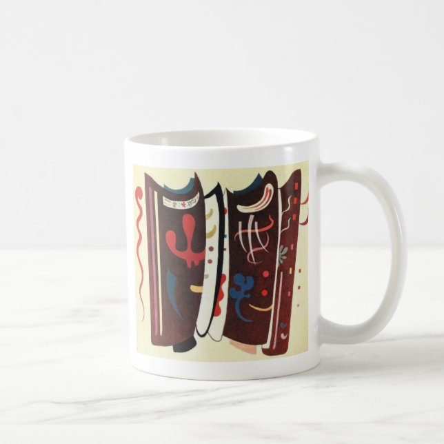 Kandinsky Brown with Supplement Abstract Coffee Mug (Right)