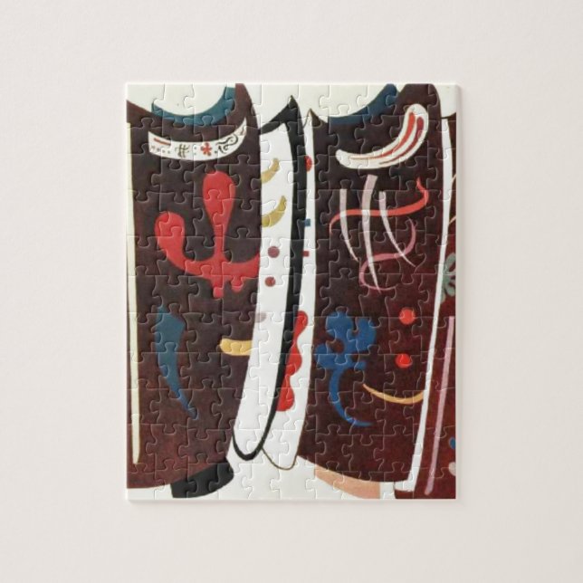 Kandinsky Brown with Supplement Abstract Jigsaw Puzzle (Vertical)
