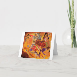Kandinsky Brown Yellow Red Blue Card
