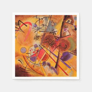 Kandinsky Brown Yellow Red Blue Napkin