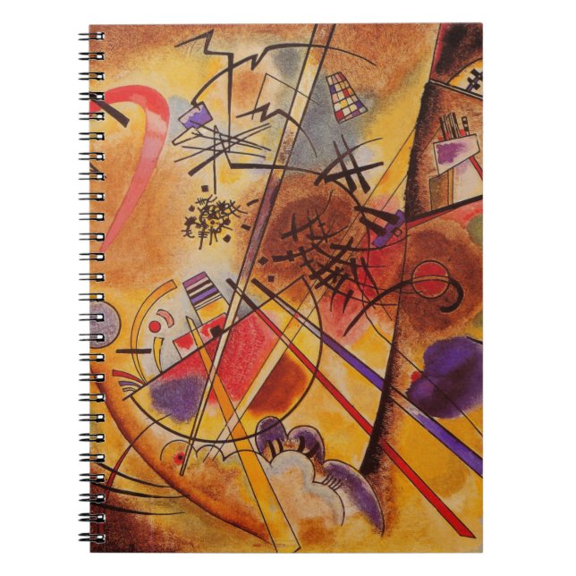 Kandinsky Brown Yellow Red Blue Notebook (Front)