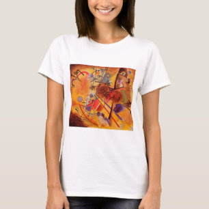 Kandinsky Brown Yellow Red Blue T-Shirt