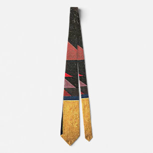 Kandinsky - Brownish, abstract art, Tie