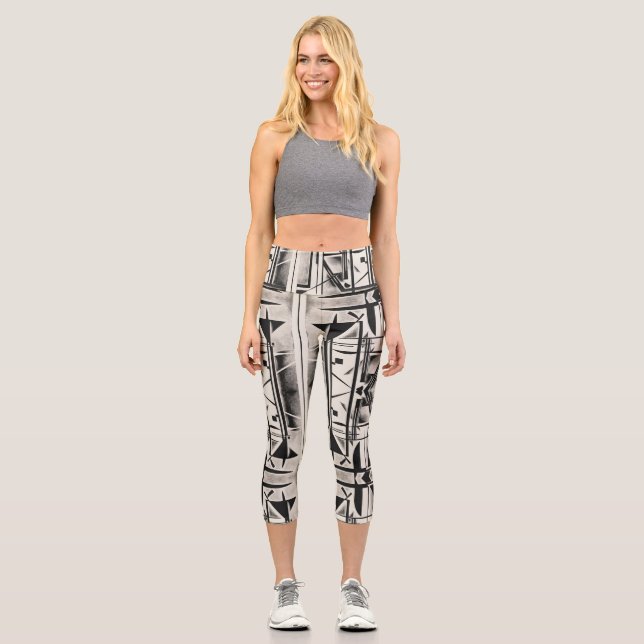 Kandinsky Capri Leggings (Front)