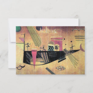 Kandinsky - Capricious, famous painting, Thank You Card