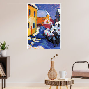 Kandinsky - Cemetery and Vicarage in Kochel Poster