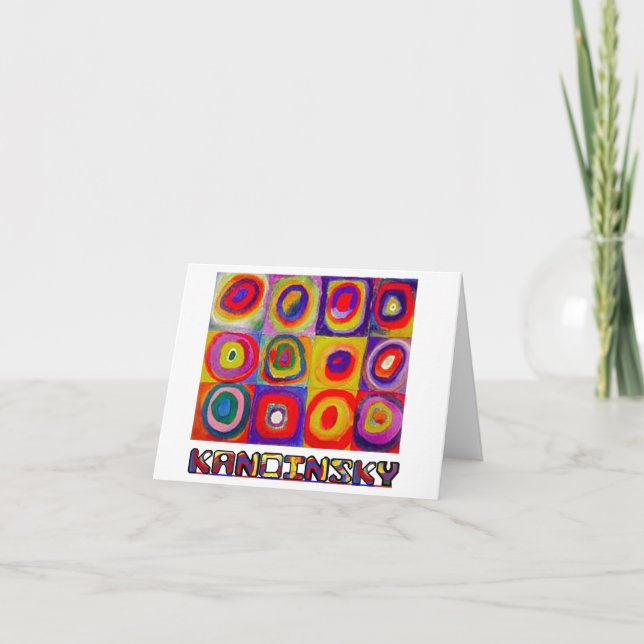 Kandinsky Circles Holiday Card (Front)