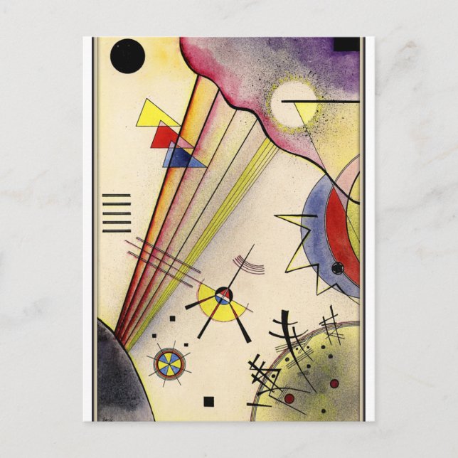 Kandinsky - Clear Connection, abstract art Postcard (Front)