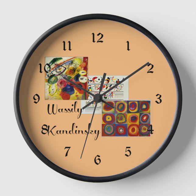 Kandinsky collage, clock (Front)
