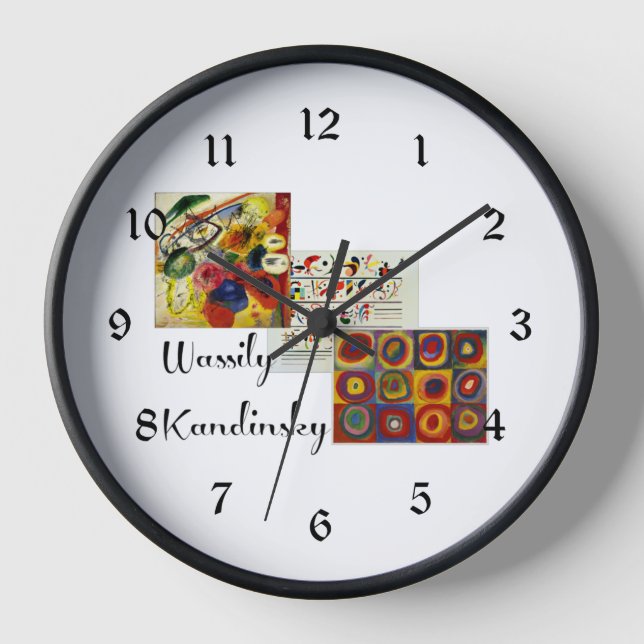 Kandinsky - Collage of his artwork Clock (Front)