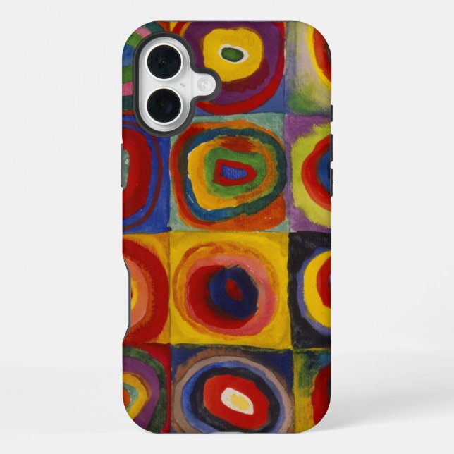 Kandinsky Colour Study of Squares Circles iPhone Case (Back)
