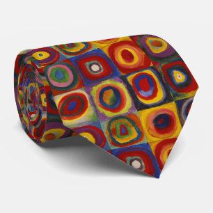 Kandinsky Colour Study of Squares Circles Tie