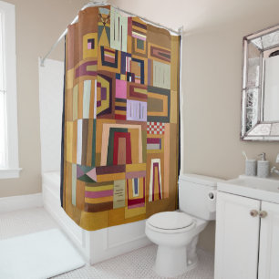 Kandinsky - Compensation Rose Shower Curtain