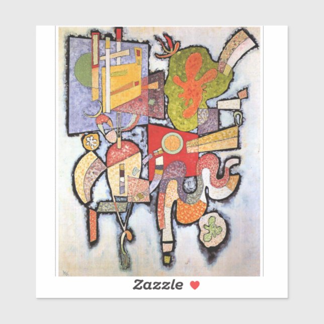 Kandinsky - Complex Simple, abstract artwork, (Sheet)