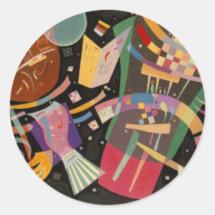 Kandinsky Composition 10 Abstract Painting Classic Round Sticker