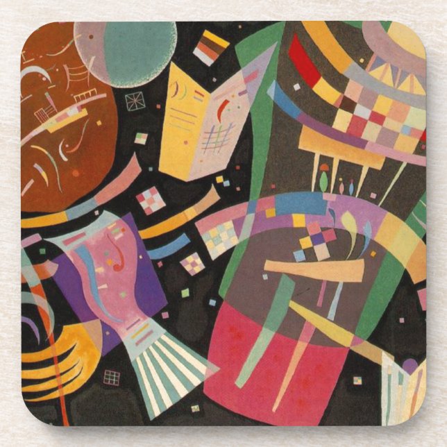 Kandinsky Composition 10 Abstract Painting Coaster (Front)