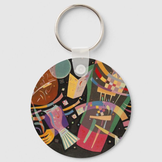 Kandinsky Composition 10 Abstract Painting Key Ring (Front)