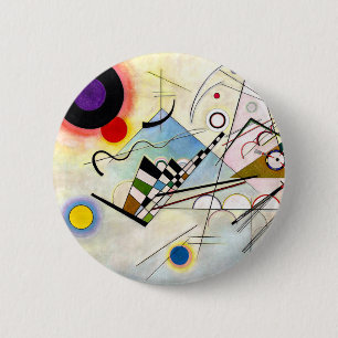 Kandinsky Composition 8 6 Cm Round Badge