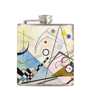 Kandinsky Composition 8 Hip Flask