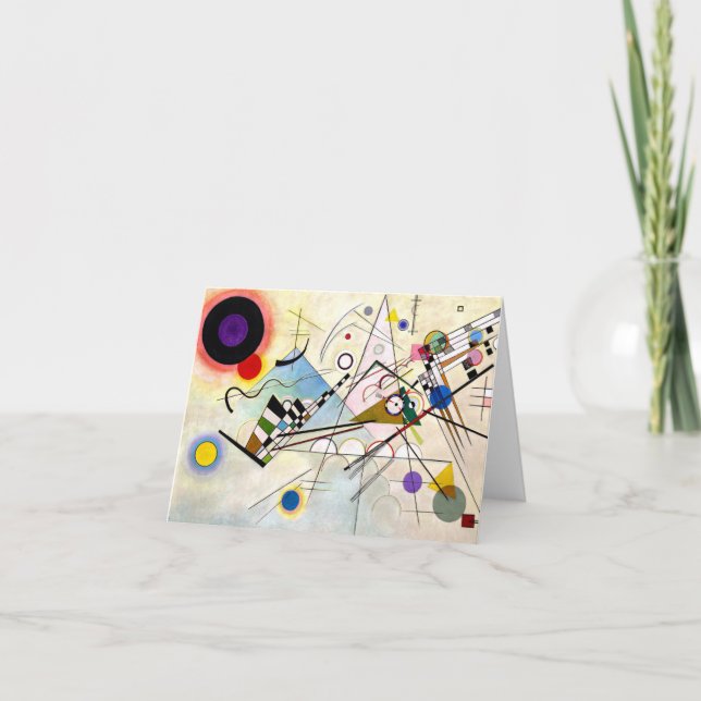 Kandinsky Composition 8 Holiday Card (Front)