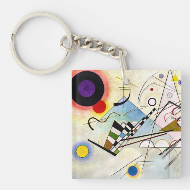Kandinsky Composition 8 Key Ring (Front)