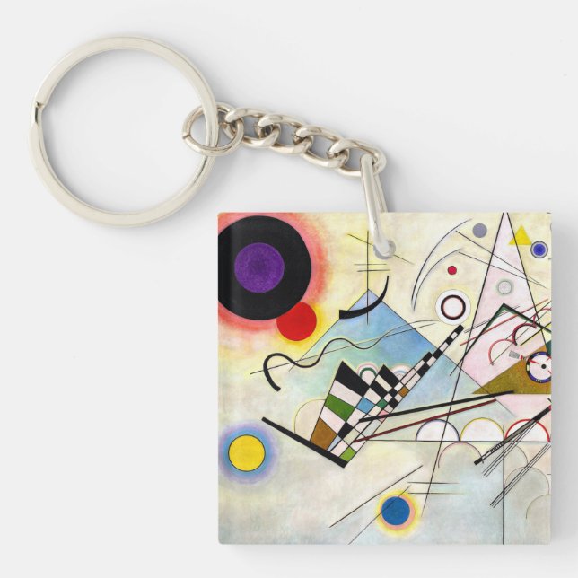 Kandinsky Composition 8 Key Ring (Front)